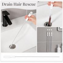 Drain Cleaning Brush 45cm Long Flexible Wire Hair Removal Tool Sink Pipe Cleaner with Handle for Bathroom Kitchen Plumbing Maintenance One Size balta