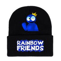 Colorful Roblox Rainbow Friends Hat Eye-catching And Playful Headgear BlackBlue