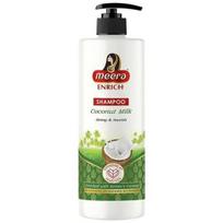 Meera Enrich šampūnas su kokosų pienu Stiprinantis ir maitinantis 500 ml balta