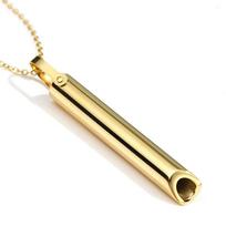 Simple Mindfulness Yoga Breath Whistle Ladies Necklace Decompression Jewelry auksas