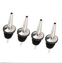 4Pcs Stainless Steel Liquor Spirit Pourer Flow Wine Bottle Pour Spout Stopper