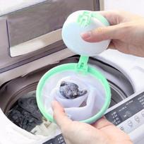 SHOP-STORY - Filtre Attrape-Poils Anti-Peluches - Boule Flottante Réutilisable pour Machine à Laver - Vert žalia