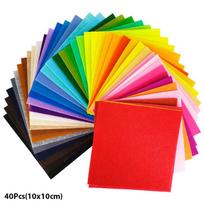 Neaustinis veltinio audinys, 10x10 cm kratinio audinio rinkinys, skirtas vaikams „Scrapbooking“, „pasidaryk pats“ 20Pcs beige