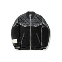 Li Ning X Bruce Lee Kung Fu Series Color Block Baseball Collar Short Cotton Jacket Men Jacket Black AJMT253-1 M