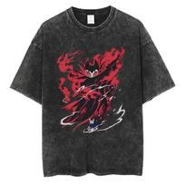 Žaidimas Hollow Knight Spausdinti skalbinti marškinėliai Vyrams Moterims Madingi medvilniniai marškinėliai Unisex Vintažiniai didelio dydžio trumparankoviai marškinėliai S black