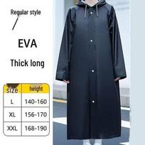 Unisex pilno kūno atspindintis nuo liūties apsaugantis pončas - sutirštintas vientisas darbo drabužių lietpaltis 3XL (Height: 165-175cm)