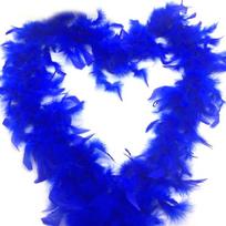 Plush Turkey Feather Boa Decorations for Party Wedding Clothes Dress Shawl karališkos mėlynos spalvos