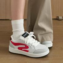 Campus Students Sub-Dopamine Year Autumn Hong Kong Style Bread Shoes Platform Sole Couple Casual Board Shoes 35 pilka spalva