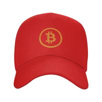 Bitcoin Logo Casual Baseball Cap Summer  Trucker Hat Sunscreen Outdoor Gym Hip Hop Hats Couple Women Classic Baseball Caps One Size black