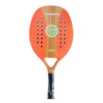 New Carbon Tennis Rackets Lightweight Glass Thin Beach Tennis Rackets for Outdoor Sports oranžinė