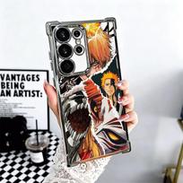 Bleach Kurosaki Ichigo Plating Phone Case For Samsung Galaxy S24 S25 FE S26 Edge S23 Ultra S22 S21 Plus S20 Anti-Fall Airabag Co Samsung S22