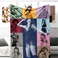 Taylor Swift Themed Blanket With Geometric Pattern For Office Nap And Home Relaxation Style C,100x130 CM