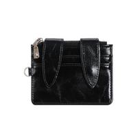 Cute Bunny Ear Card Holder Eco-friendly PU Leather Multi Card Slots Thin Pocket Wallet for School Use F