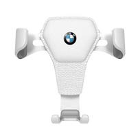 Gravitacinis automobilio emblemos telefono laikiklio laikiklis Oro spaustuko tvirtinimo stovas Priedai BMW M Performance 1 3 5 7 serijai M3 M4 M5 M6 X1 X3 X5 X6 X7 E30 E34 E39 E4 balta