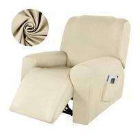 1/2/3/4 Seater Recliner Elastic Sofa Covers Waterproof Stretch Armchair Reclining Sofa Slipcover  Relax Chair Covers Adjustable 1 Seater