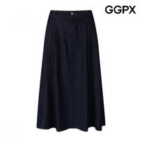 Ggpx New York BAck BAnding A Line flAre Skirt  Gq4sk020f navy/F