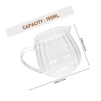 Glass Milk Pitcher Small Creative Design 100Ml Coffee Creamer Jar Smooth Surface Syrup Sauce Pouring Container