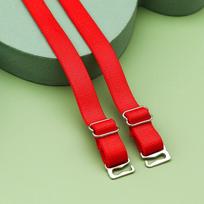 Double-Shoulder Stainless Steel Bra Straps Adjustable Underwear Shoulder Strap  Women raudona