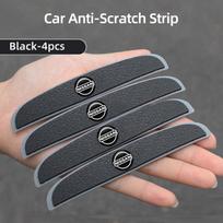 lfcsw2 Nissan 4 vnt. Automobilio durų briaunų apsaugos Anti-collision Lipdukai Sentra Altima Versa Maxima Murano Note Armada Pulsar black