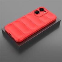 For Xiaomi Redmi 15A Case Silicone Liquid Shockproof Case Redmi 15A Cover TPU Rubber Phone Protector Case Redmi 15A Cover Redmi 15A raudona