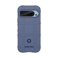 For Google Pixel 9 Pro Case Silicone Matte Rubber Protective Case Pixel 9 Pro Cover Anti-drop Capa Google Pixel 9 Pro XL Case Pixel 9 Pro mėlyna