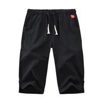 Men's Plus Size Summer Breathable Shorts Five Points Cotton Sports Shorts S pilka