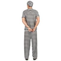 Dryžuotas kalinio kostiumas dryžuotas maskavimas Vienas dydis