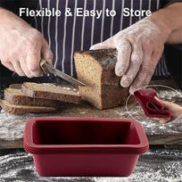 Silicone Baking Molds Nonstick Rectangle Cake Pans Mini Bread Toast Mould