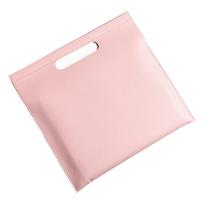 A4 Heavy Leather Document Bag, Fashion Conference Brochure, Office Organizer, Tablet Bag, Office Organizer, Folder rožinė