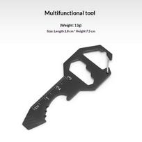 Creative Bottle Opener Keychain Outdoor Portable Multi-tool Men Car Motorcycle Key Chain Pendant Fast-Hanging Accessory Gift