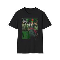 One Piece Zoro Graphic T-Shirt, Anime Shirt, Unisex Tee, Manga Clothing 4XL