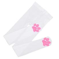 Cute Style Cat Paw Pad Stockings Long Length Female Long Socks Kawaii 3D Cat Claw Pantyhose  Women balta