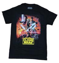 Star Wars Clone Wars Mens T-shirt Final Season Poster Collage Image S