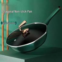 Wutuo Octagonal Non-stick Cast Iron Wok Frying Pan