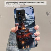 Moonlight Fairy Trail For Redmi Note 14 Pro+ 13 Pro 8 9 9S 12S 10 Pro 11 12 13C 14C A3 12 13 K60 Ultra Black Glass Phone Case Redmi Note 10 Pro