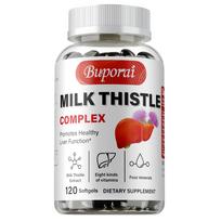 Milk thistle extract capsules, containing vitamin B1 and vitamin B2, a potent formula suitable for both men and women. 120*1