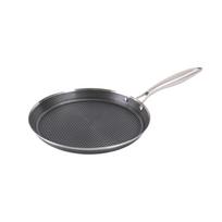 Ergonomic Handle Pancake Pan Stainless Steel Non-stick Pan Tortilla Pan  Induction Cook-top 24 cm/9.45 in-Pancake Pan