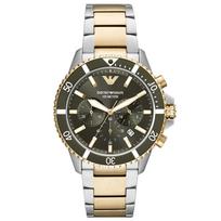Emporio Armani AR11361 Diver Chronograph Men's Watch 43mm auksas