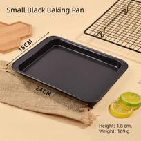 Thickened Carbon Steel Square Baking Pan Non-Stick Heavy Duty Metal Cake Baking Sheet Deep Rectangular Food Safe Coating