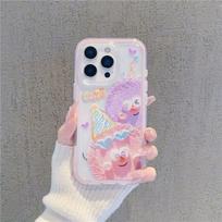 Cute little hairball 3-in-1 colorful suitable for Apple 16/15iphone13/XR/MAX Huawei mobile phone case apple 11