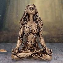 Motinos Žemės Statulėlė Pasakų Dekoratyvinė Budos Statulėlė Dekoratyvinės Figūrėlės Deivė Gydanti Čakra Meditacija Namų Dekoras 1PC