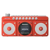 Newmine N131 Portable Radio with Bluetooth Speaker for Seniors (CN version) raudona