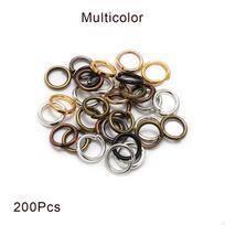 200-600Pcs/Set Mix-color Plated Earring Hooks Stud Plugs Open Jump Rings Jewelry Making Accessories Kit for DIY Earring Jewelry