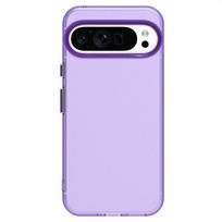 Frosted Transparent Case For Google Pixel 9 Pro Case Silicone Matte Simple TPU Pixel 9 Pro Protector Phone Cover Pixel 9 Pro XL For Pixel 9 Pro violetinė