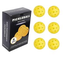 Pickleballo trenerio atsarginis kamuoliukas Elastingas siūlas Spalvota dėžutė Pakuotė Kamuoliukai su skylutėmis PE Labai elastingas su viela black