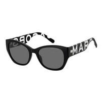Marc Jacobs Curved temple tips nylon square sunglasses women's black MARC807S juoda