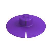 2PC Silicone Tea Cup Lid Infuser Holder Universal Ceramic Mug Cover Tea Bag Squeezer for Steeping Loose Leaf Tea One Size violetinė