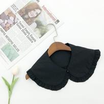 Detachable Collar Casual Plain Peter Pan Collar Ruffled Edge Fashion Accessory for Women and Girls Suitable for Various Outfits One Size