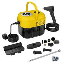 Pressurized Steam Cleaner 2500W Handheld Steamer with 3 Adjustable Steam for Home Floor Grout Car Kitchen Bathroom yellow