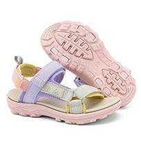 Kids Summer Sport Sandals Soft Sole Non-Slip Flat Beach Water Shoes Breathable Outdoor Walking Sandals for Boys&Girls 30 šviesiai violetinė spalva